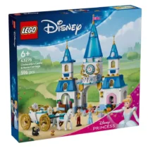 LEGO Princess Cinderella's castle and horse-drawn carriage- 43275