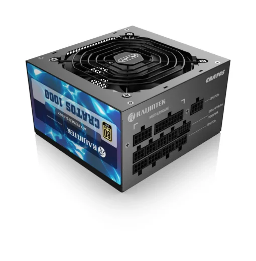 Raijintek захранване PSU ATX 3.0 1000W Gold - CRATOS 1000 BLACK - Image 3