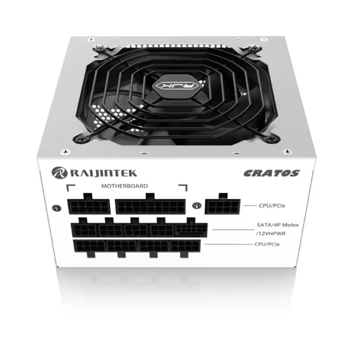 Raijintek захранване PSU ATX 3.0 1000W Gold - CRATOS 1000 WHITE - Image 4