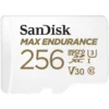 Карта памет SANDISK MAX Endurance SD Адаптер micro SDXC UHD V30 256GB Class