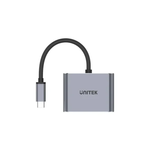 Unitek докинг станция Docking Station Type-C 4-in-1 - uHUB Q4+ Lite D1049A - USB-C PD100W x 1, HDMI x 1, VGA, USB2.0 x 1 - Image 2