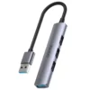 Unitek хъб USB3.0/2.0 HUB 4 port uHUB Q4 - USB-A input - USB3.0 x 1 USB2.0 x 3 - H1208A