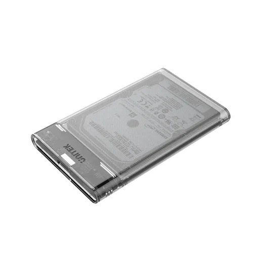 Unitek прозрачна външна кутия за диск Storage Case - DiskGuard Limpid R - 2.5 inch USB 3.0 transparent - S1103A - Image 4