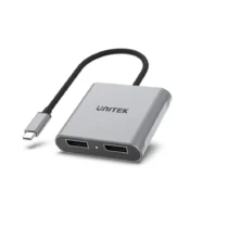 Unitek Адаптер Adapter USB-C M to DisplayPort x 2 F - 8K@30Hz MST - V1404A