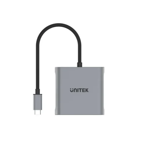 Unitek Адаптер Adapter USB-C M to DisplayPort x 2 F - 8K@30Hz, MST - V1404A - Image 2