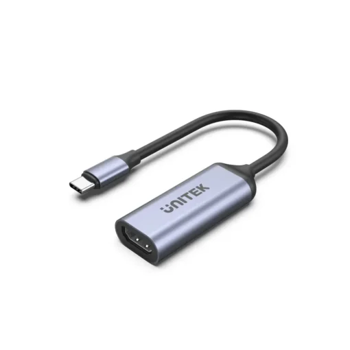 Unitek Адаптер Adapter USB-C M / HDMI 2.1 F - 8K 120Hz Aluminium - V1416B