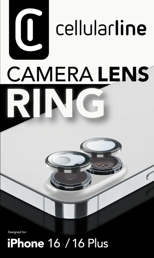 Закален протектор за камера Ring за iPhone 16/16 Plus - Image 2