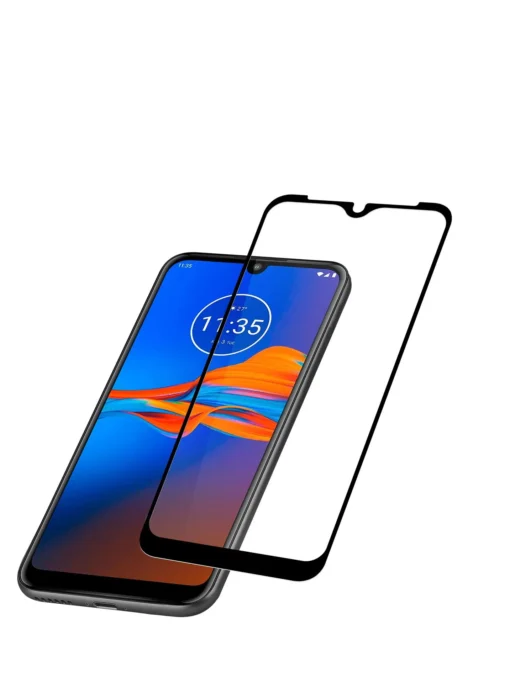 Закалено стъкло за Motorola E7 Черно
