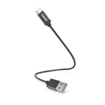 HAMA Кабел за зареждане USB-C -USB A 0.2м черен