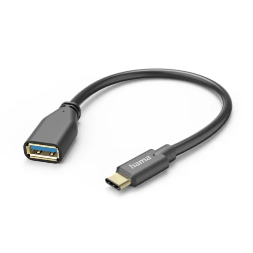 HAMA Адаптер OTG  USB-C мъжко - USB-A женско, 0.15m, черен - Image 3