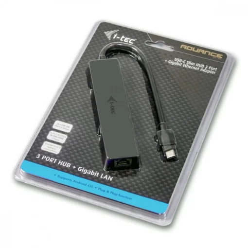 i-tec i-tec USB-C Slim 3-port HUB z adapterem Gigabit - Image 5