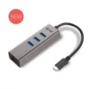 i-tec USB-C Metal 3 Port HUB with Gigabit Ethernet Adapter