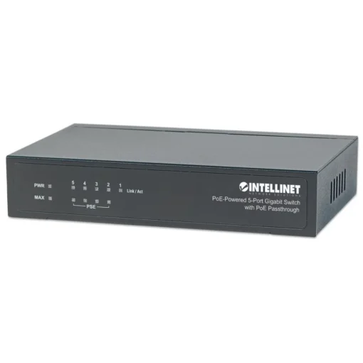 Intellinet Switch Intellinet Gigab it 5xPoE Passthrough za - Image 5