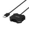 Unitek HUB 4x USB 2.0 micro black; Y-2178