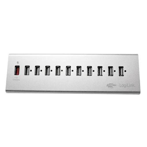 LogiLink High USB 2.0 speed hub 10-port - Image 2