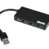 iBOX HUB USB 3.0 black 4-ports Slim