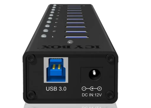 IcyBox IB-AC6110 active 10 port USB 3.0 HUB - Image 4