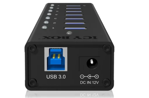 IcyBox IB-AC618 active 7 port USB Hub - Image 3