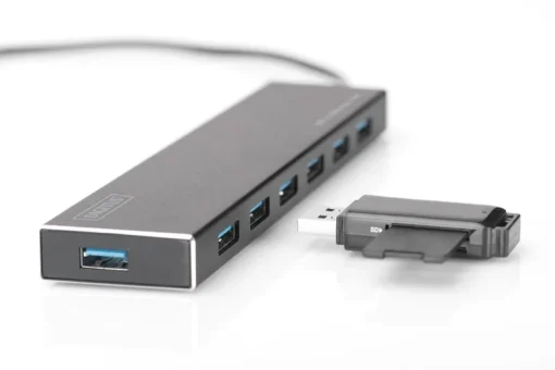 Digitus Hub 7-port USB 3.0 SuperSpeed., захранващ блок, aluminum - Image 2