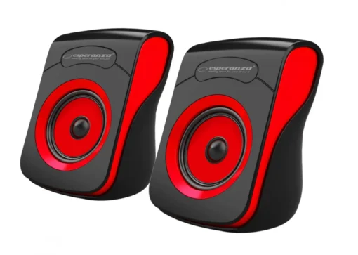 Esperanza Speakers 2.0 USB FLAMENCO black-red