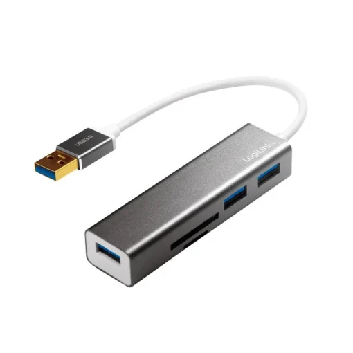 LogiLink Hub USB 3.0 3-port with card reader - Image 2