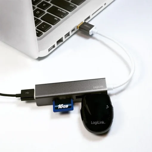 LogiLink Hub USB 3.0 3-port with card reader - Image 3