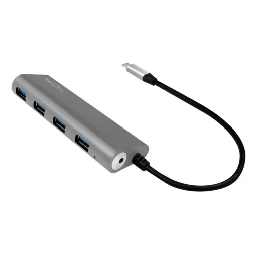 LogiLink Hub 4-port USB-C 3.1 with aluminum casing - Image 2