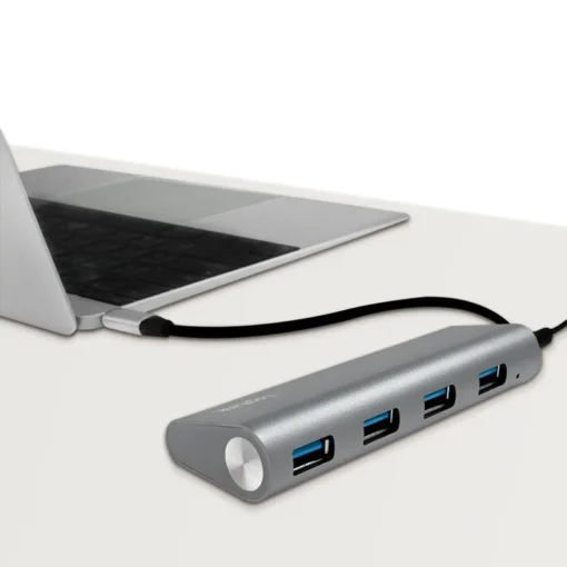 LogiLink Hub 4-port USB-C 3.1 with aluminum casing - Image 4