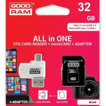 GOODRAM памет card microSDHC 32GB CL10 + adapter + reader