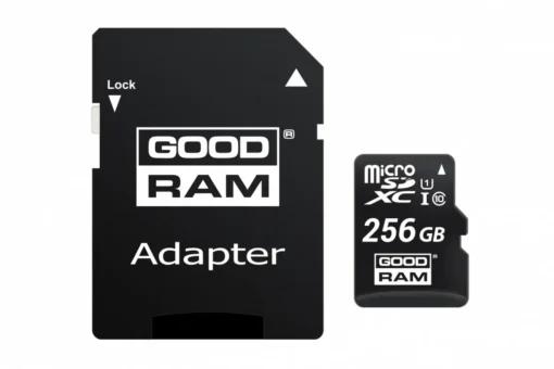 GOODRAM microSD card 256GB CL10 UHS I + adapter - Image 2