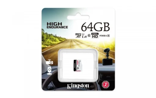 Kingston microSD card 64GB Endurance 95/30MB/s C10 A1 UHS-I - Image 2