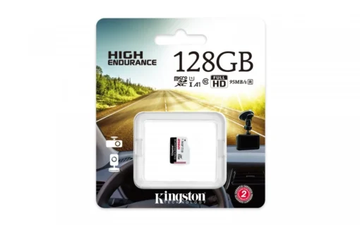 Kingston MicroSD card 128GB Endurance 95/45MB/s C10 A1 UHS-I - Image 2