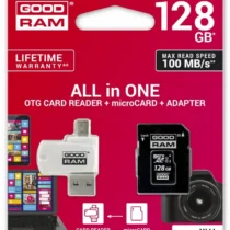 GOODRAM MicroSDHC card 128GB CL10 + adapter + reader