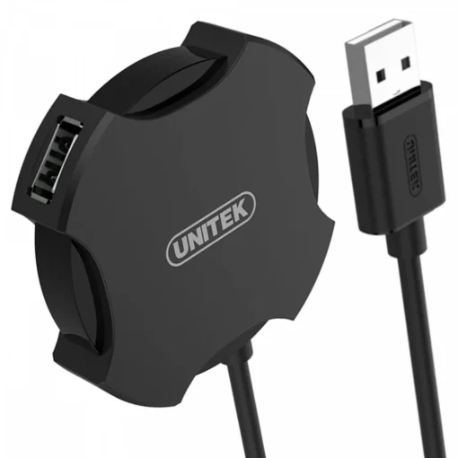 Unitek HUB 4x USB 2.0 micro black, Y-2178 - Image 5