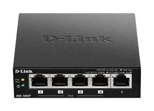 D-Link Switch DGS-1005P 5xGbE (4xPoE+ 60W) - Image 3