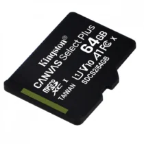 Kingston памет card microSD 64GB Canvas Select Plus 100MB/s