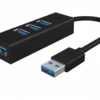 IcyBox IB-HUB1419-U3 USB 3.0 to 4-Port Type-