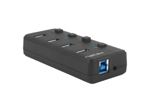 Natec USB Hub 4 Mantis 2 USB 3.0 ports with switch + захранващ блок - Image 4