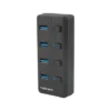 Natec USB Hub 4 Mantis 2 USB 3.0 ports with switch + захранващ блок