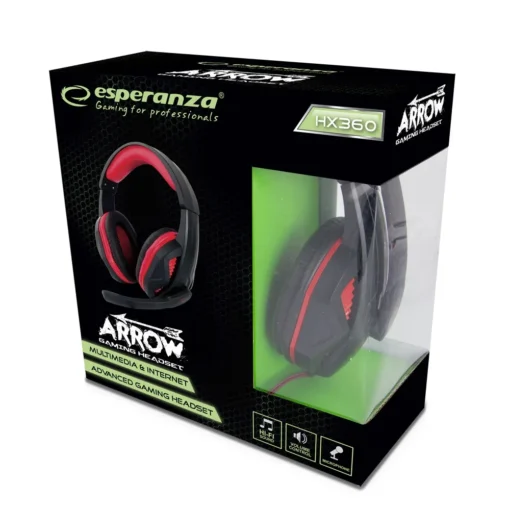 Esperanza Gaming headpgones with microphone arrow - Image 3