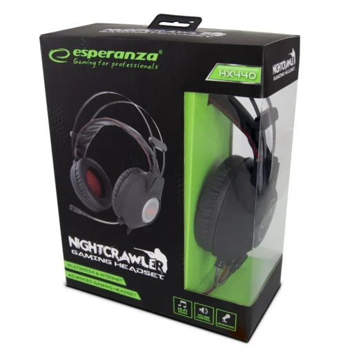 Esperanza Stereo gaming слушалки with microphone nightcrawler