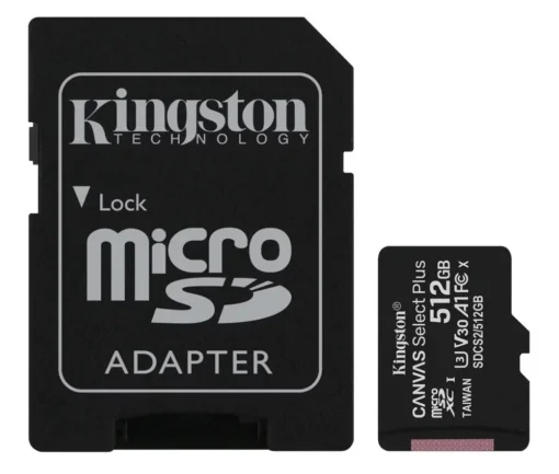 Kingston microSD 512GB Canvas Select Plus 100/85MB/s