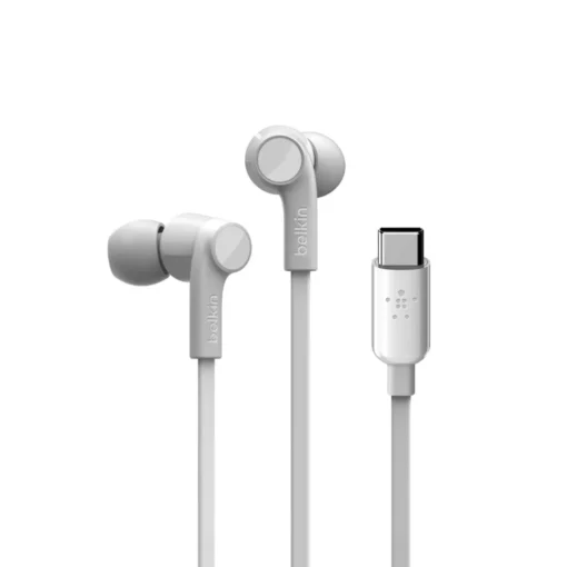 Belkin слушалки Rockstar USB-C Connector White