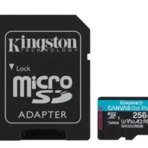 Kingston памет card microSD 256GB Canvas Go Plus 170/90MB/s Adapter