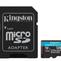 Kingston памет card microSD 128GB Canvas Go Plus 170/90MB/s Adapter