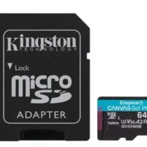 Kingston памет card microSD 64GB Canvas Go Plus 170/70MB/s Adapter