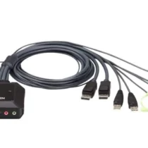 ATEN 2-Port USB DP кабел KVM Switch CS22DP