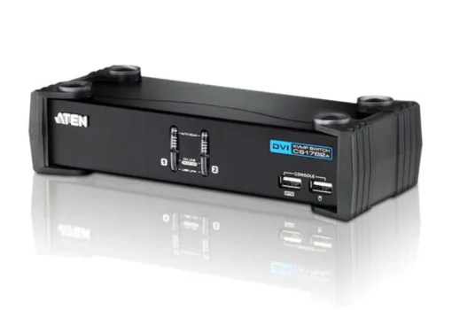 ATEN 2port DVI KVMP USB hub audio 1.2m