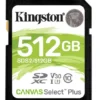 Kingston памет card SD 512GB Canvas Select Plus