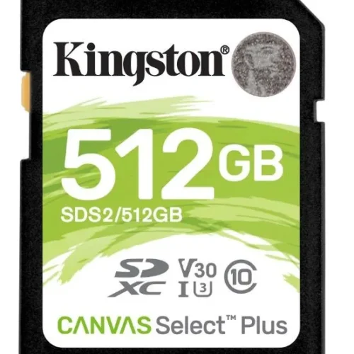 Kingston памет card SD 512GB Canvas Select Plus